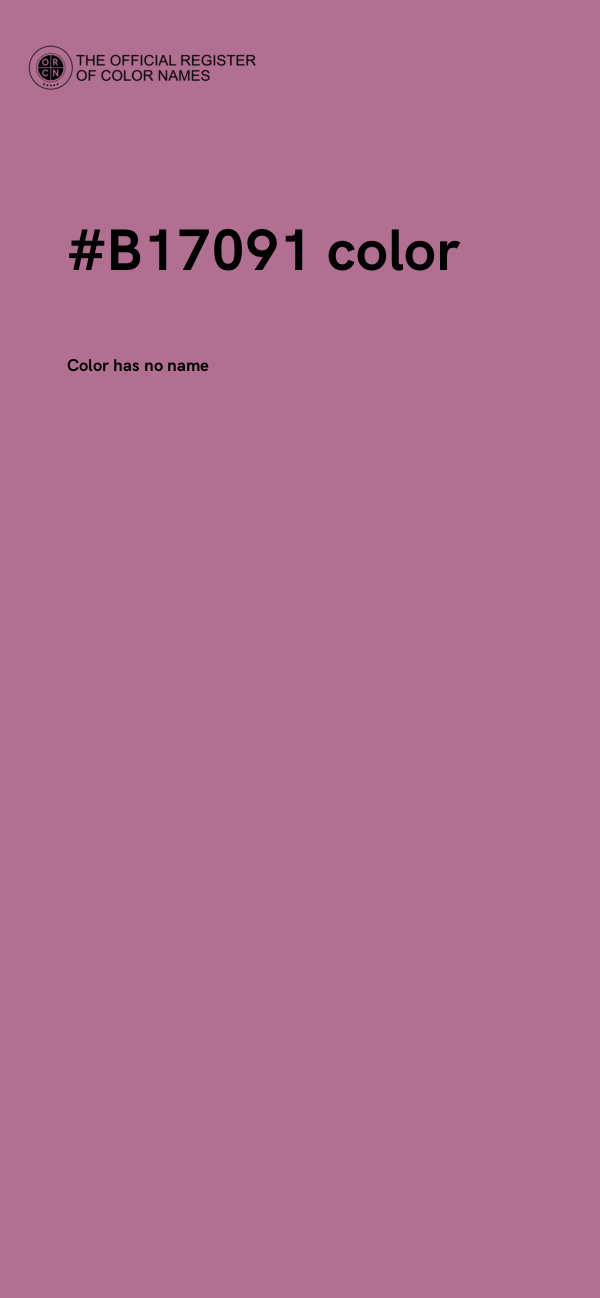 #B17091 color image