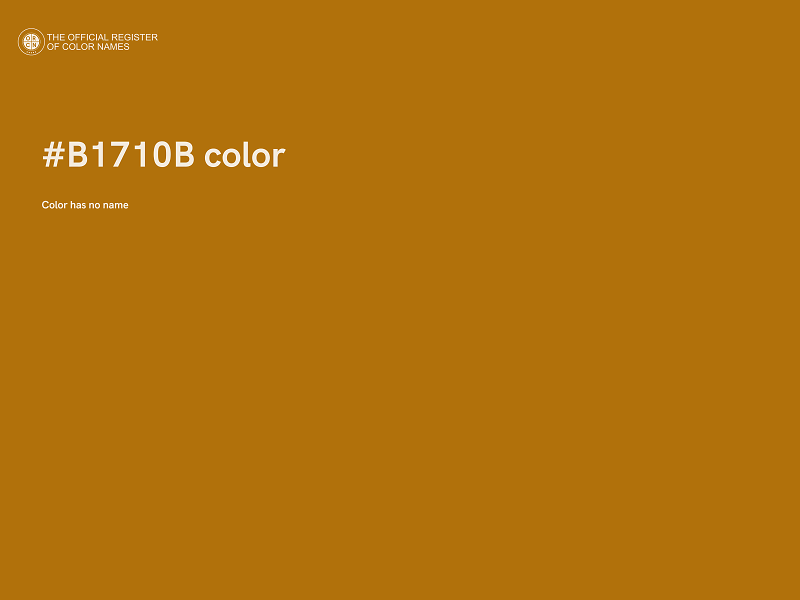 #B1710B color image