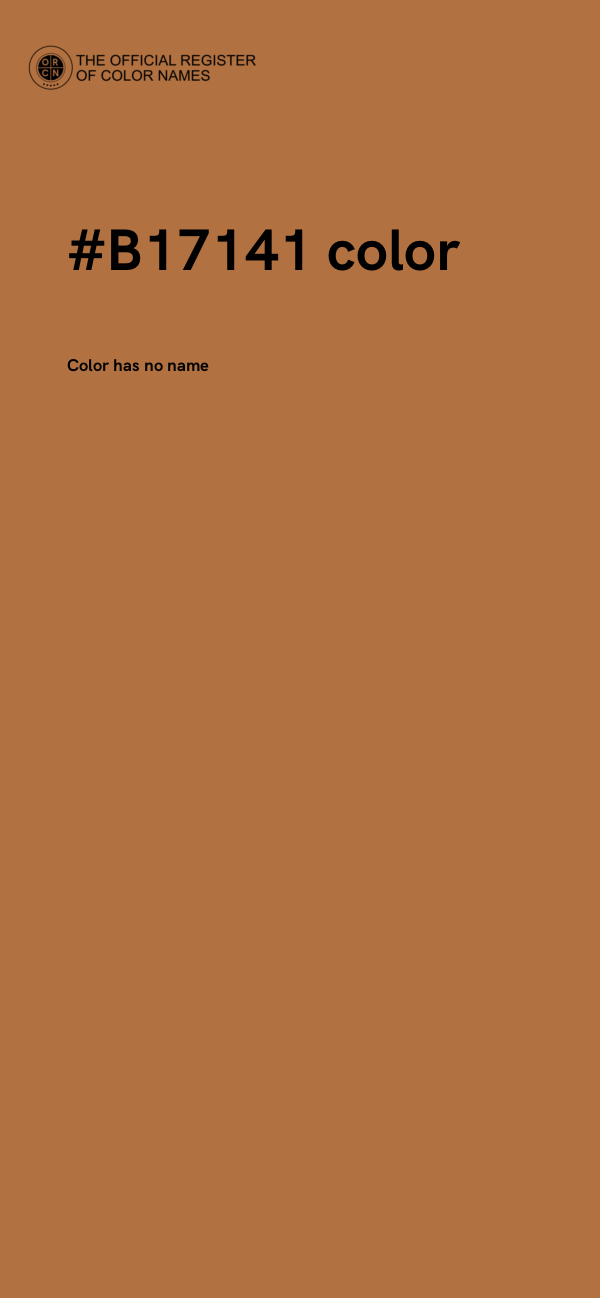 #B17141 color image