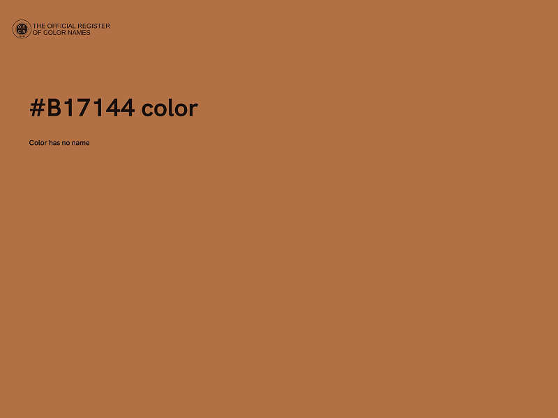 #B17144 color image