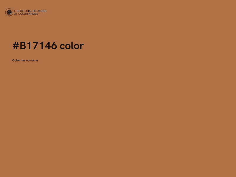 #B17146 color image