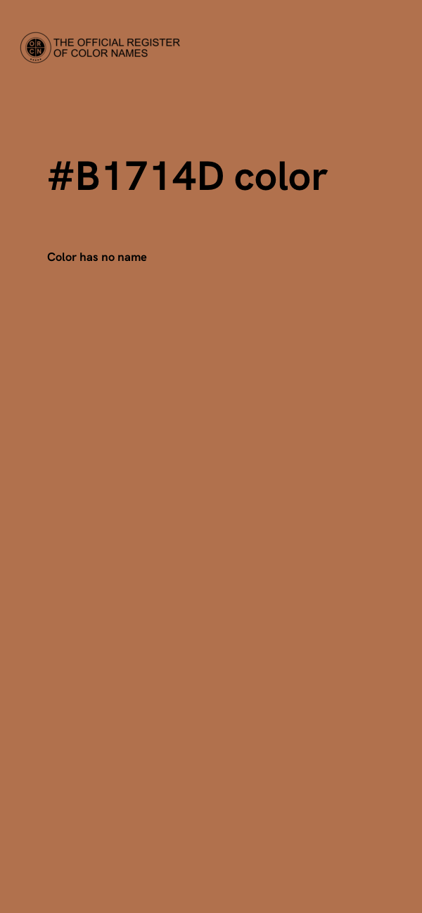 #B1714D color image