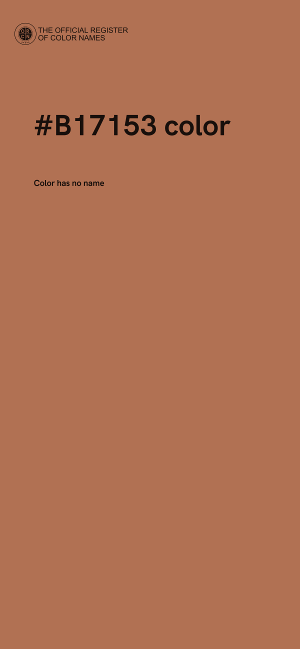 #B17153 color image