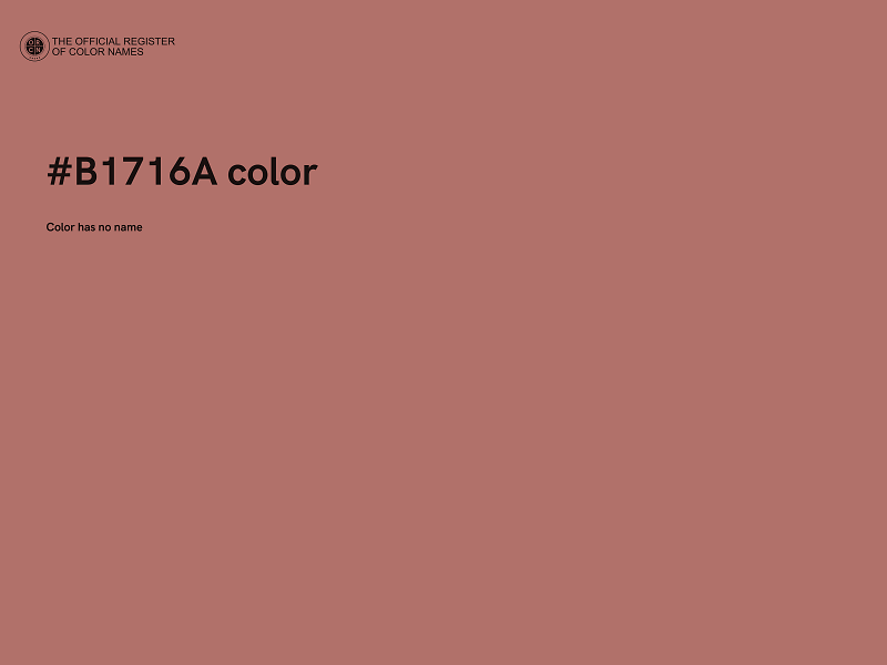 #B1716A color image