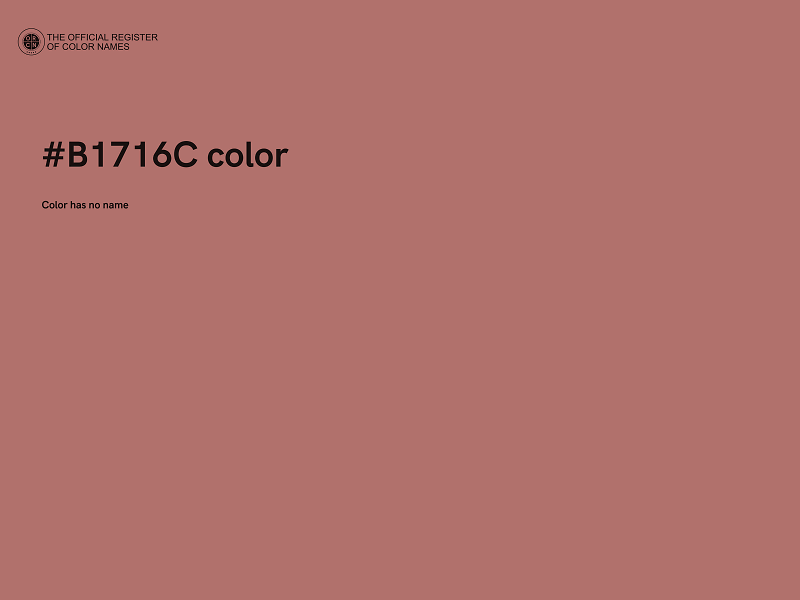 #B1716C color image