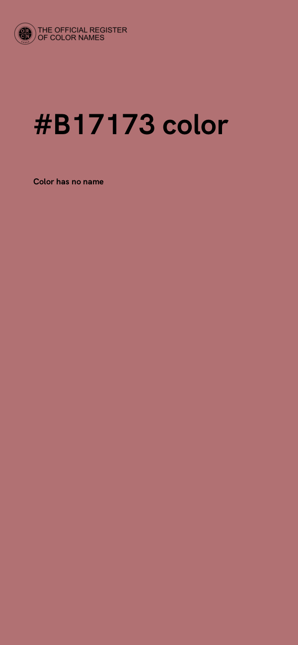 #B17173 color image
