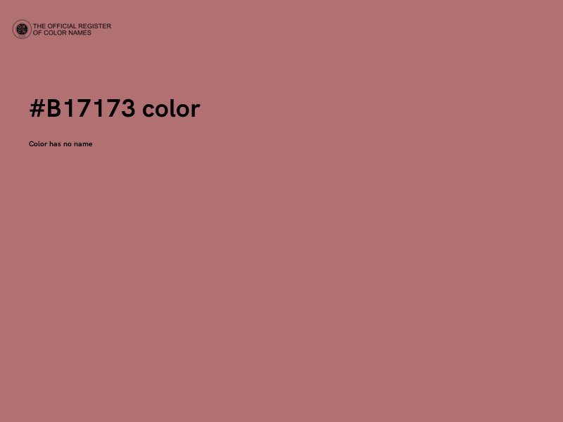 #B17173 color image