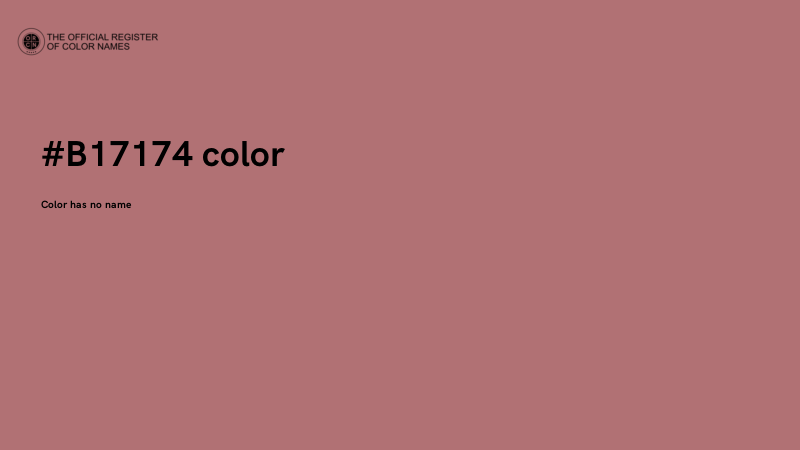 #B17174 color image