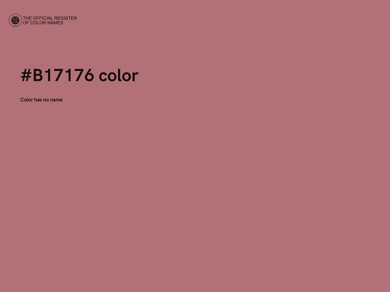 #B17176 color image