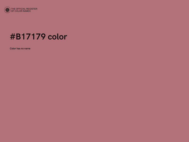 #B17179 color image