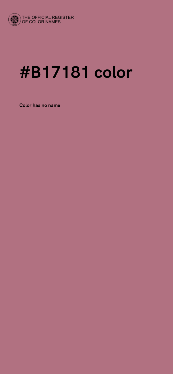#B17181 color image