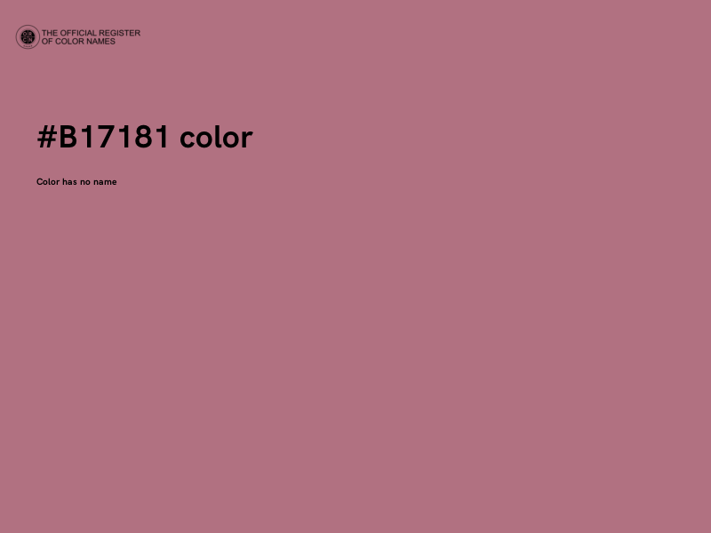 #B17181 color image