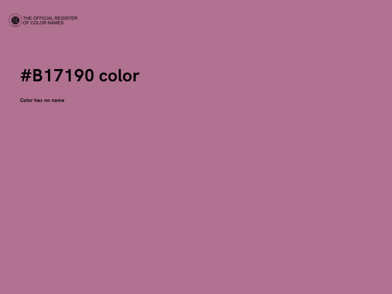 #B17190 color image