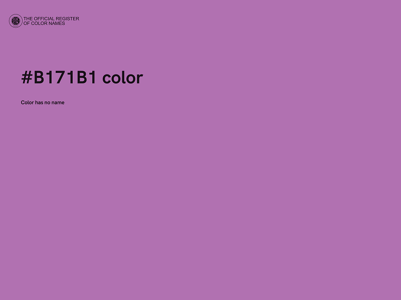 #B171B1 color image