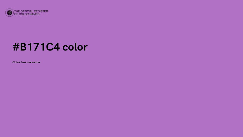 #B171C4 color image