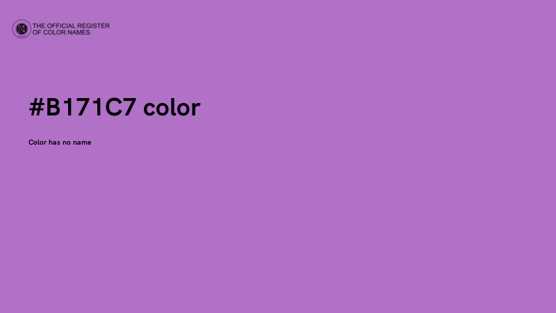 #B171C7 color image