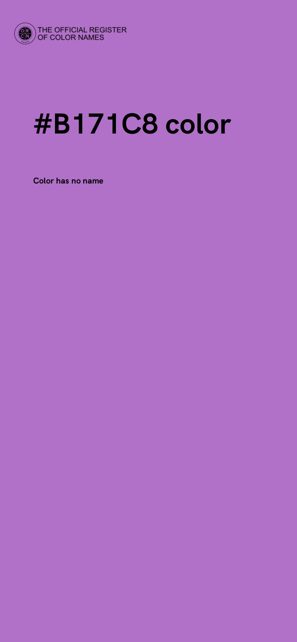 #B171C8 color image