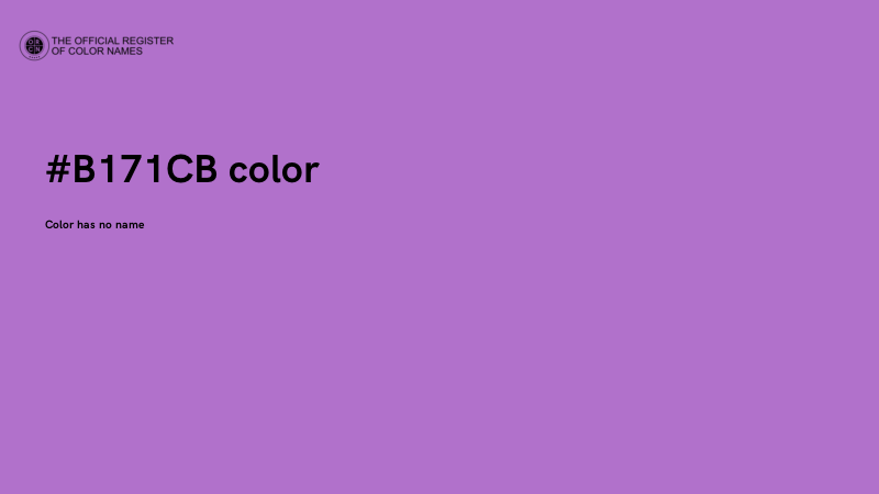 #B171CB color image