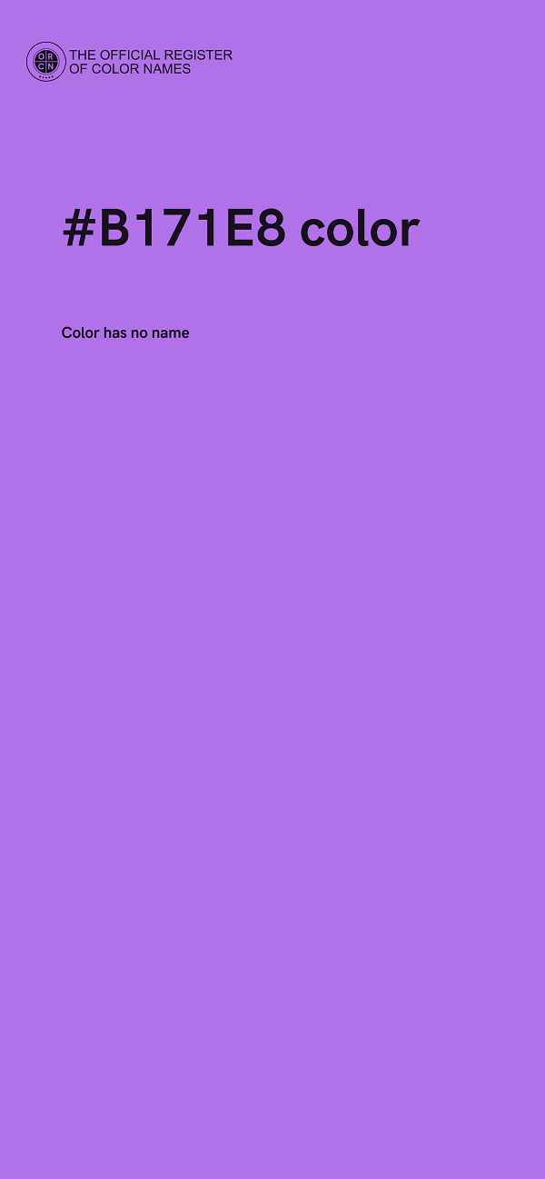 #B171E8 color image