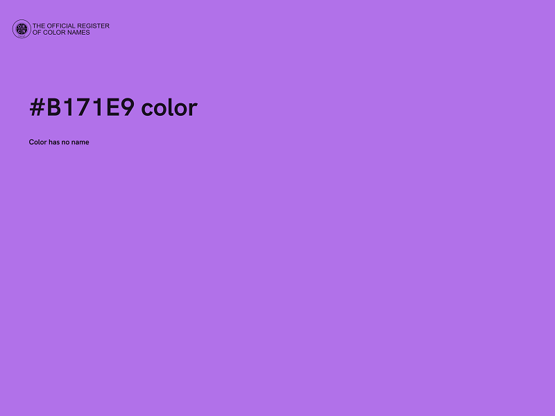 #B171E9 color image