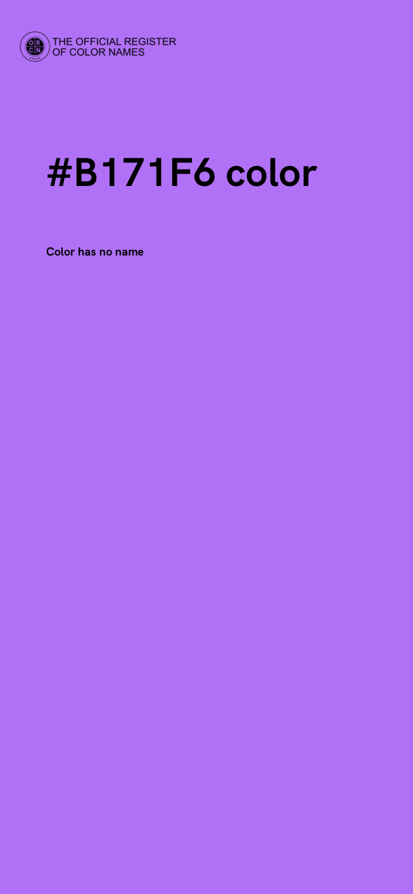 #B171F6 color image