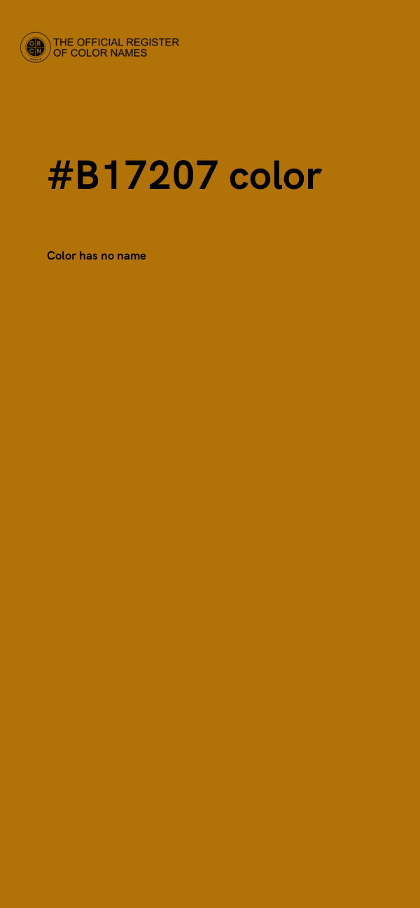 #B17207 color image