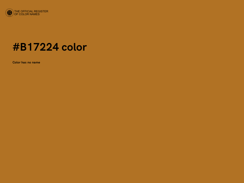 #B17224 color image