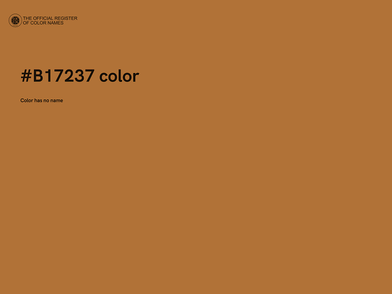 #B17237 color image