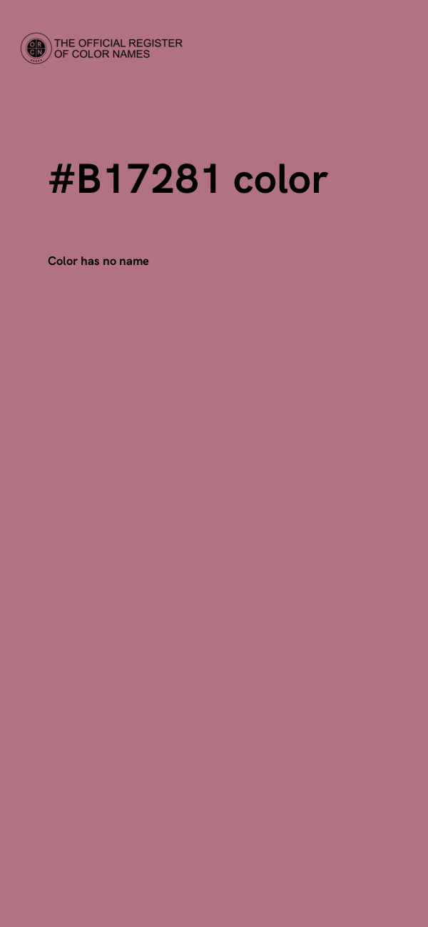#B17281 color image