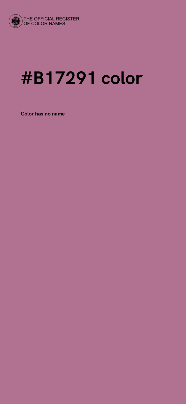 #B17291 color image
