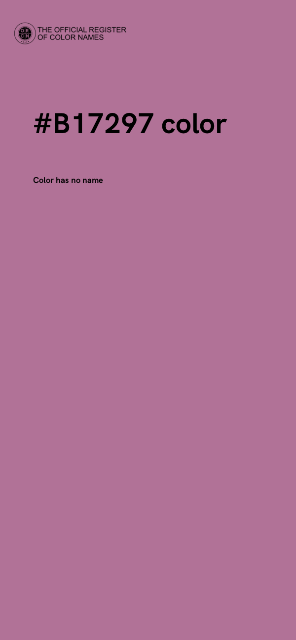 #B17297 color image