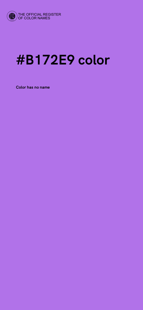 #B172E9 color image