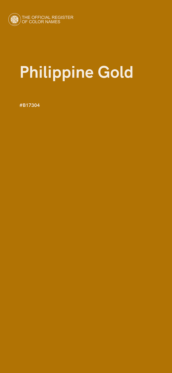 #B17304 - Philippine Gold color image