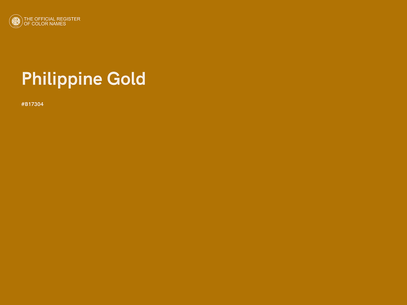 #B17304 - Philippine Gold color image