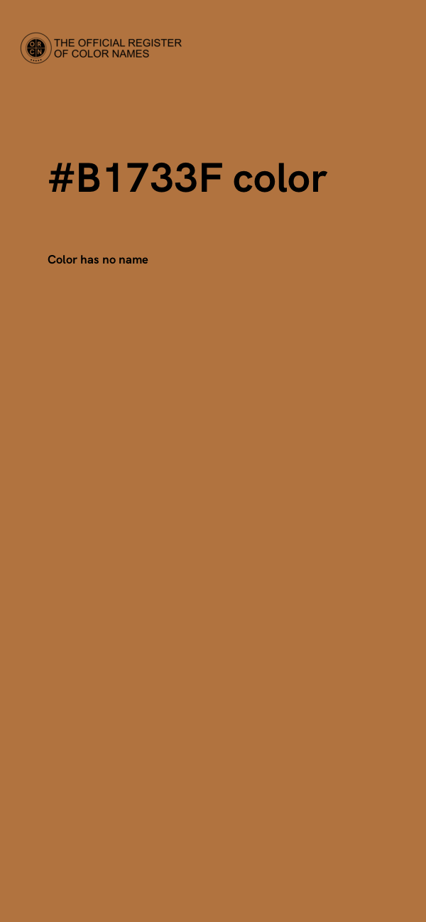 #B1733F color image