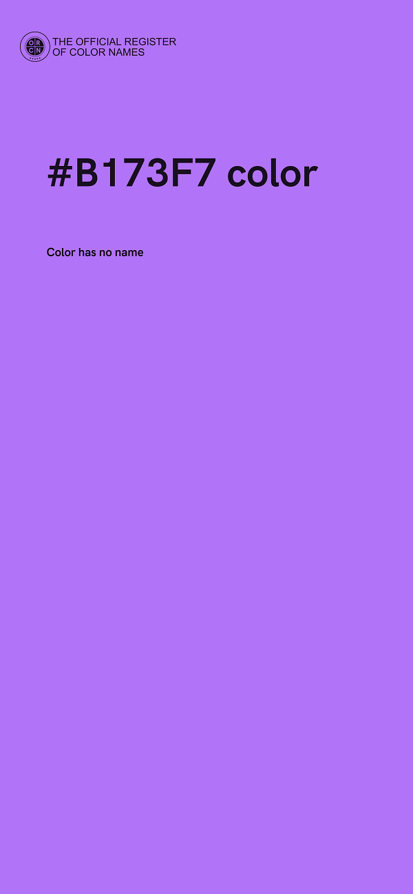 #B173F7 color image