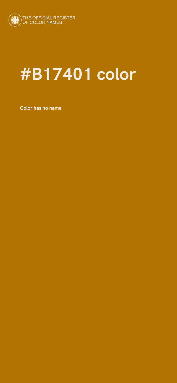 #B17401 color image