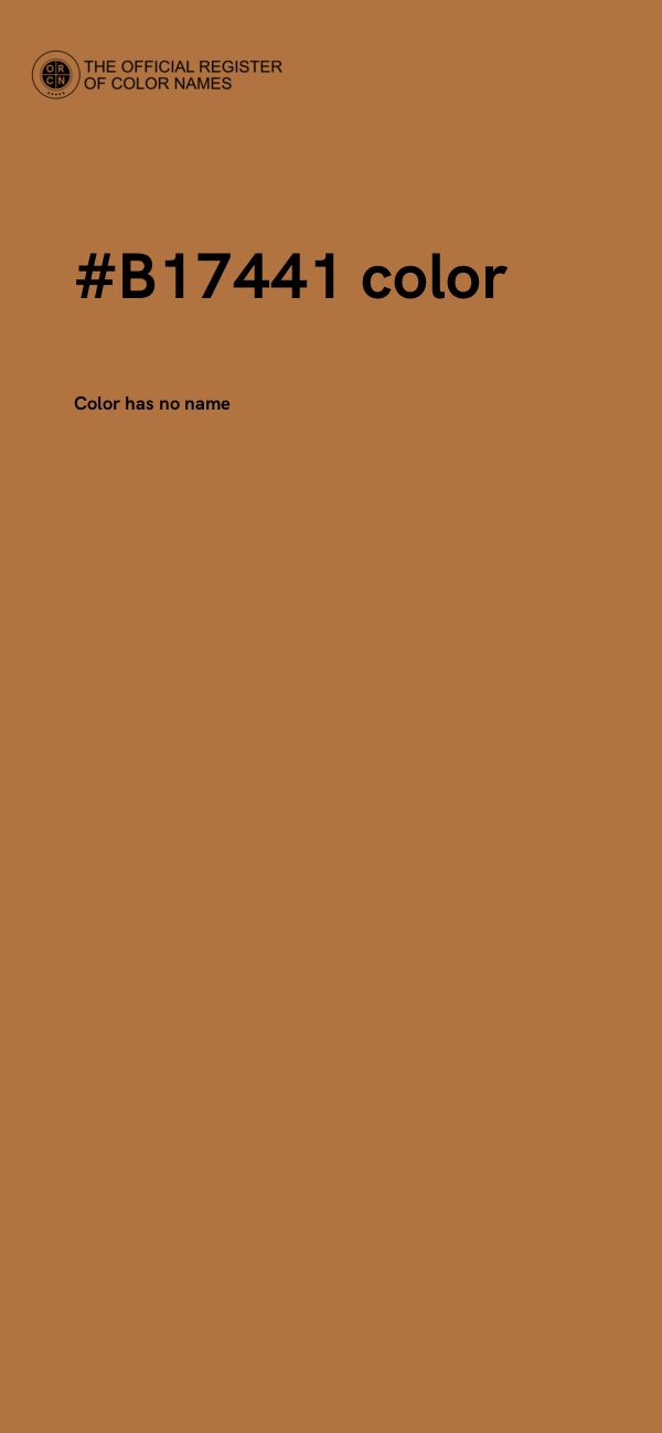 #B17441 color image