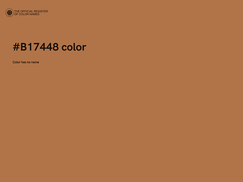 #B17448 color image