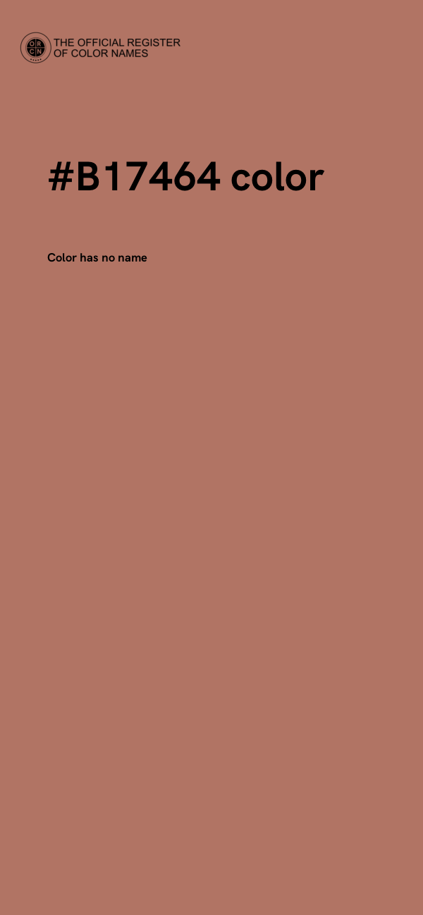 #B17464 color image