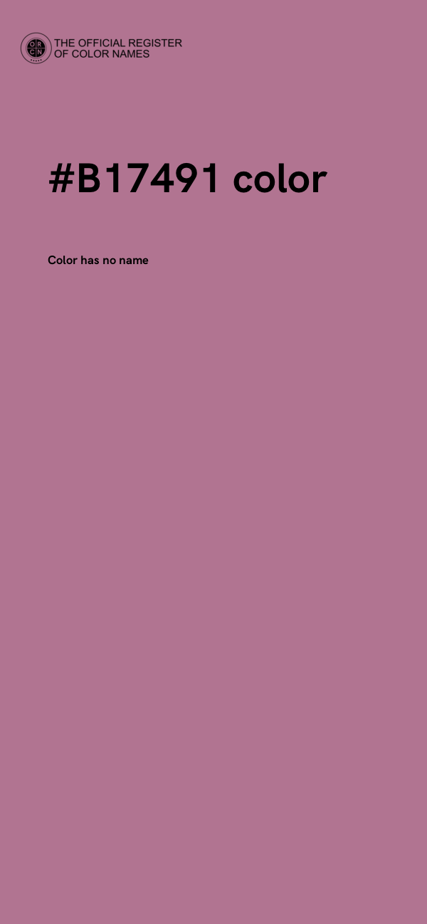 #B17491 color image