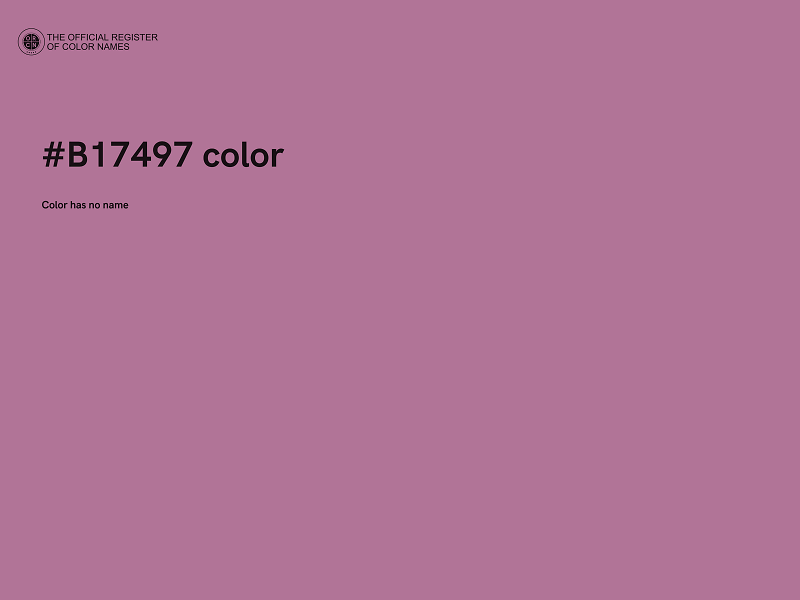 #B17497 color image