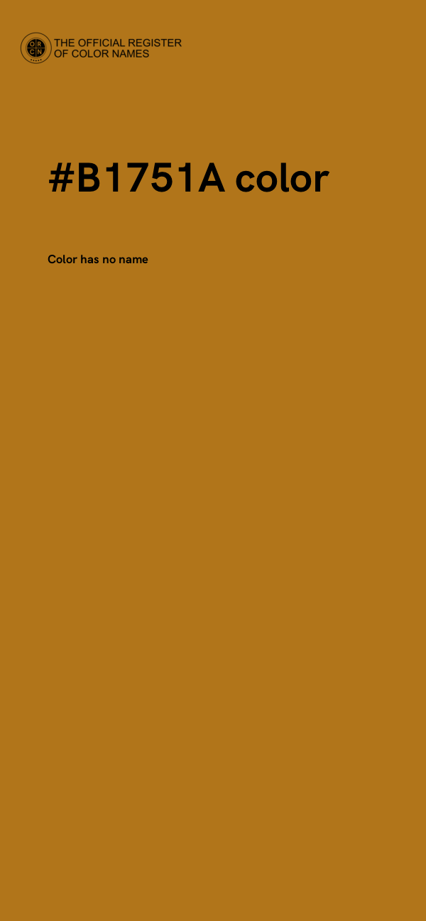 #B1751A color image