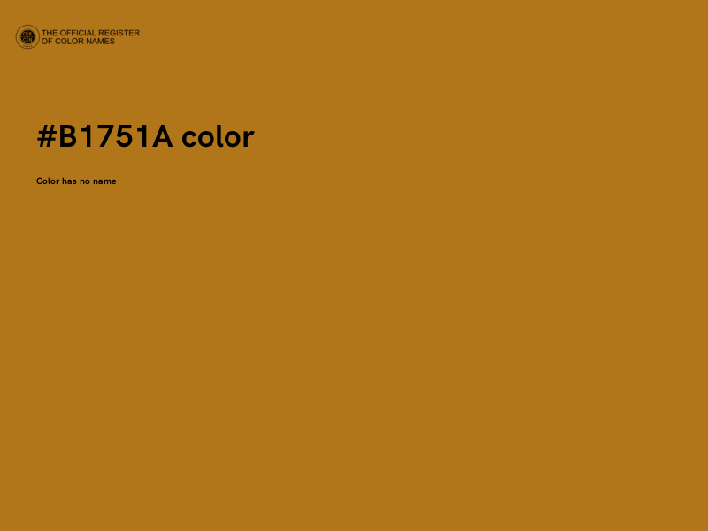 #B1751A color image