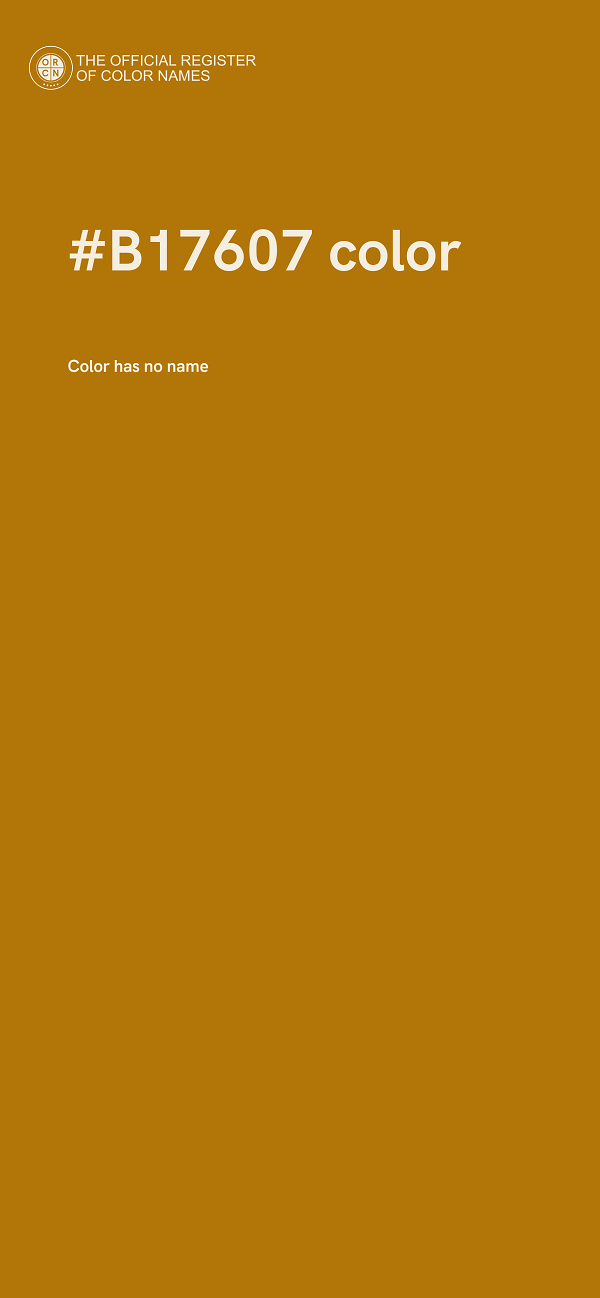 #B17607 color image