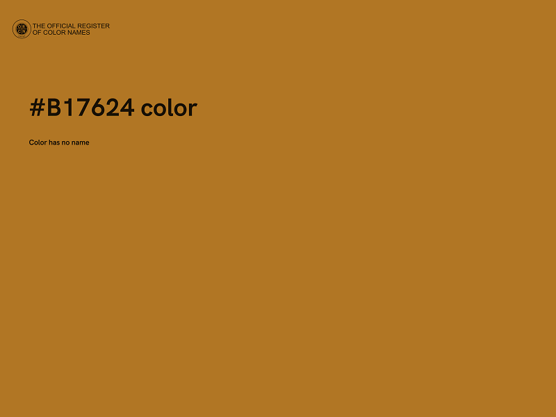 #B17624 color image