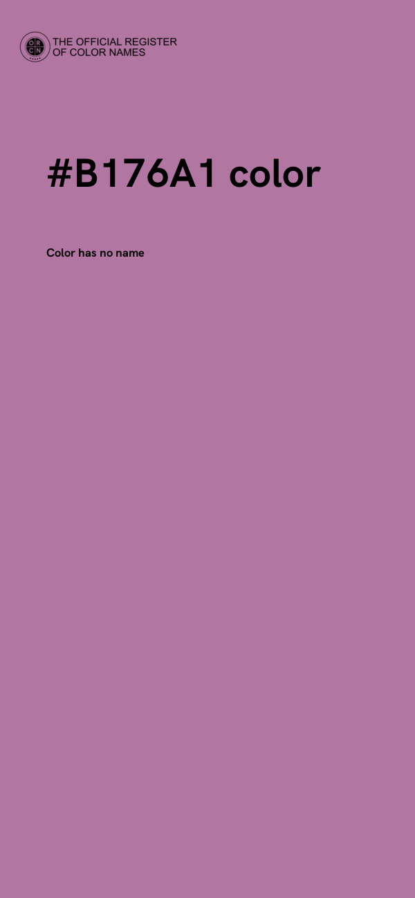 #B176A1 color image