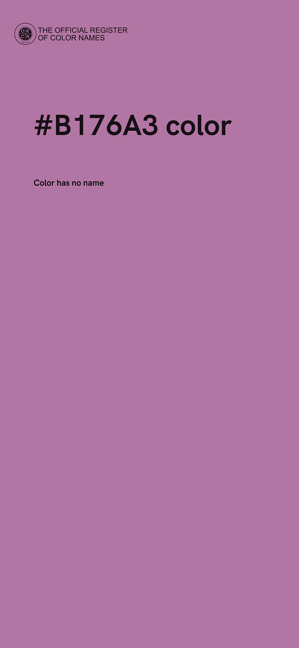 #B176A3 color image