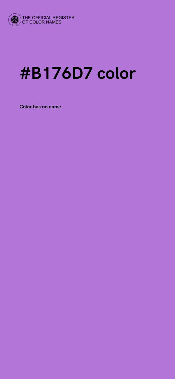 #B176D7 color image
