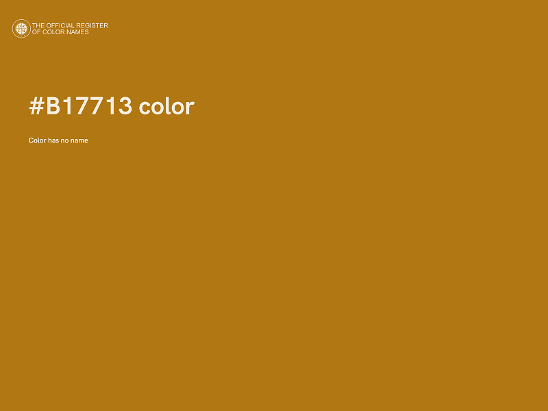 #B17713 color image